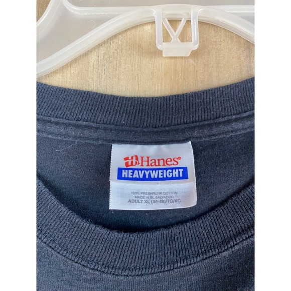 Graphic T Shirt Mens XL Black Heavyweight Cotton Tee - Picture 5 of 5